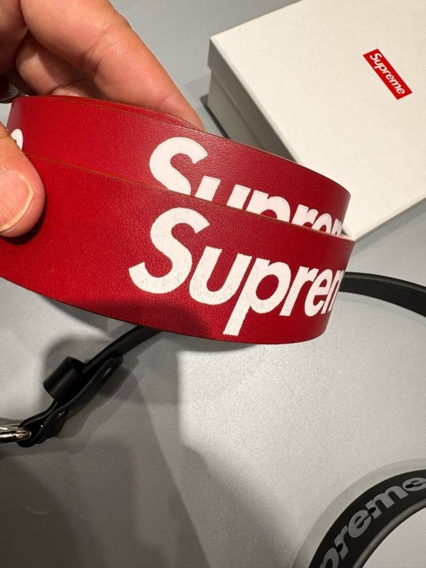 Supreme Repeat Leather Belt