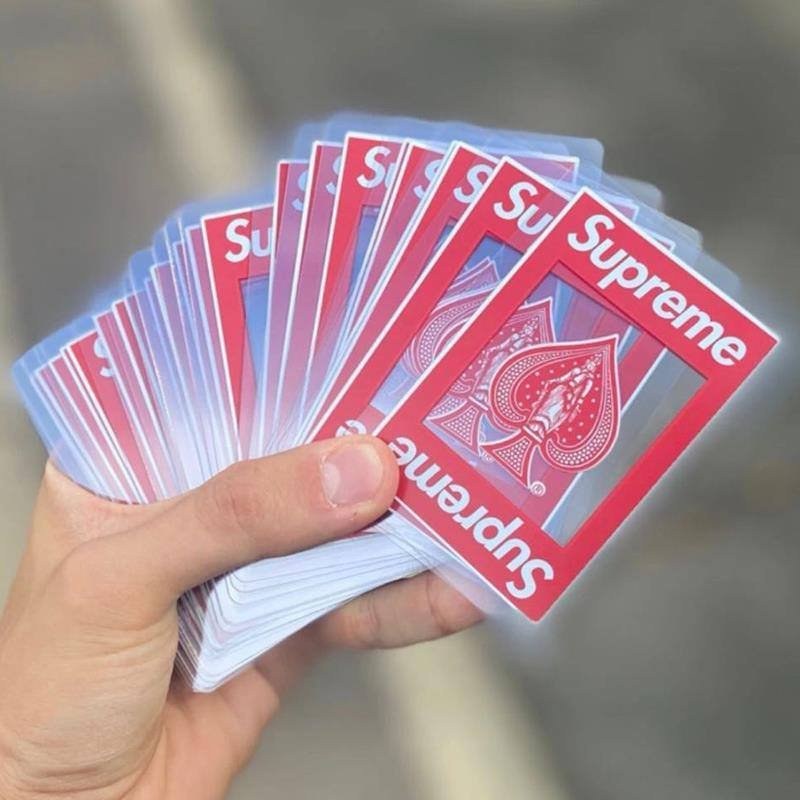 Supreme Bicycle Clear Playing Cards